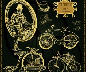 Steampunk trike vector material 02