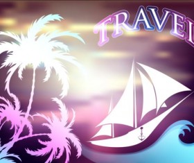 Summer holiday travel blurs background 01