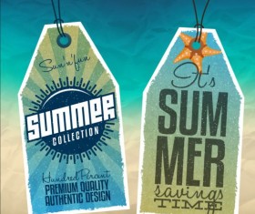 Summer sale label set vectors 01