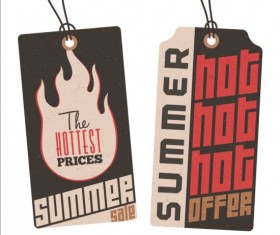 Summer sale label set vectors 06