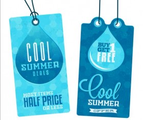 Summer sale label set vectors 07