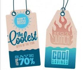 Summer sale label set vectors 08
