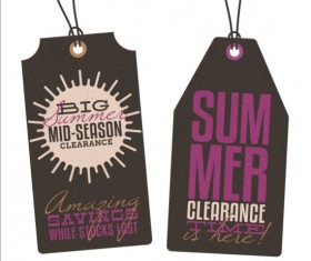 Summer sale label set vectors 11