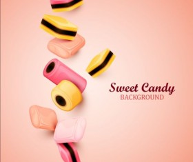 Sweet candy art background vector 01