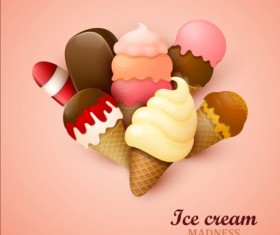 Sweet candy art background vector 03