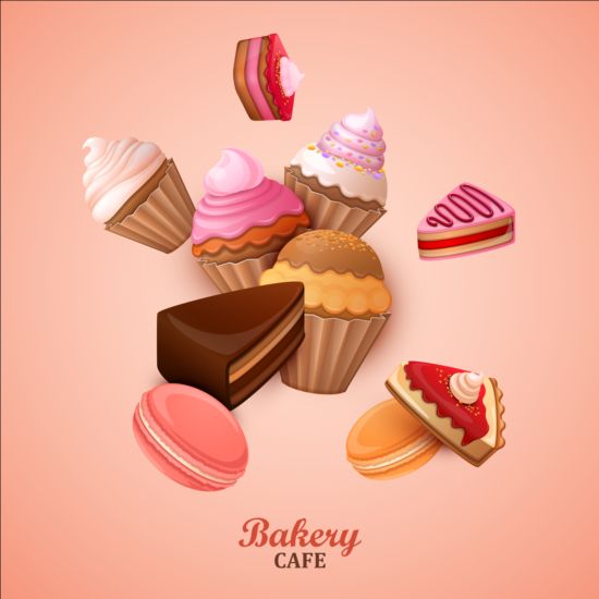 Sweet candy art background vector 05
