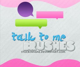 Talk to Me Speech Bubbles Brushes