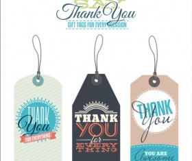 Thank you tags vectors