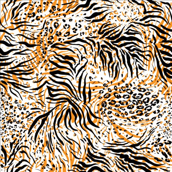 Tiger skin seamless pattern vector