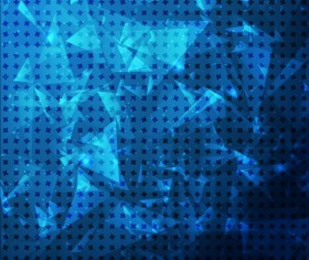 Triangles with seamless pattern vector background