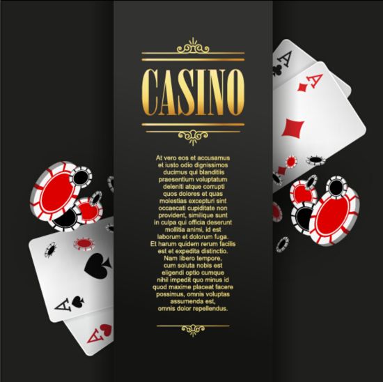 Vector casino games background graphic 02