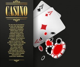 Vector casino games background graphic 03
