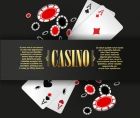 Vector casino games background graphic 04