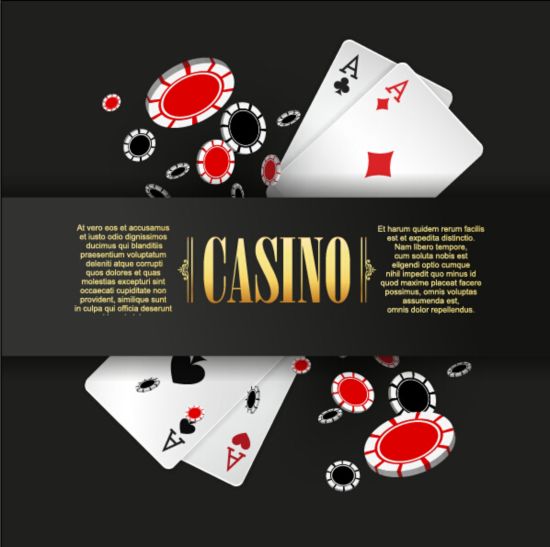 Vector casino games background graphic 04