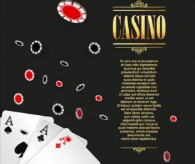 Vector casino games background graphic 05
