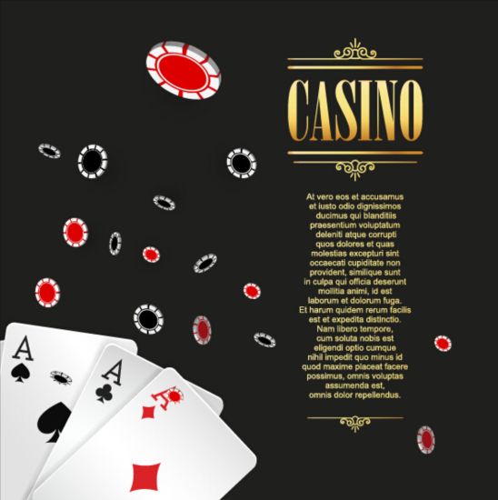 Vector casino games background graphic 05