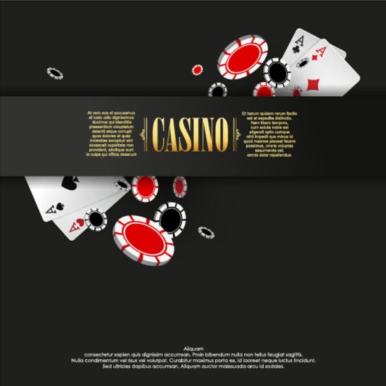 Vector casino games background graphic 06