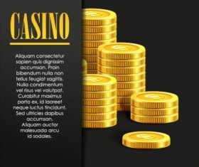 Vector casino games background graphic 09