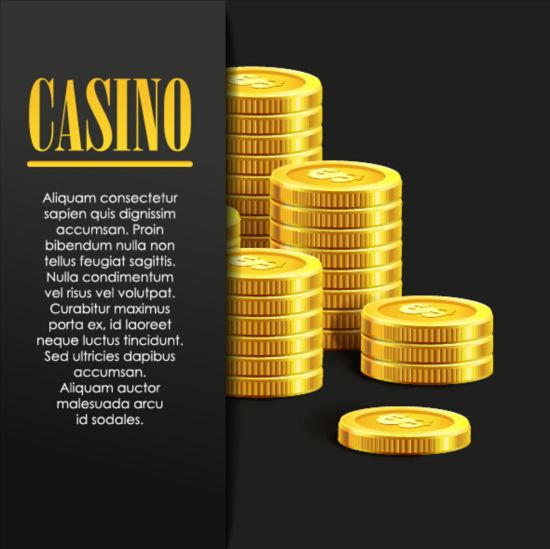 Vector casino games background graphic 09