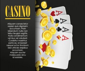 Vector casino games background graphic 14