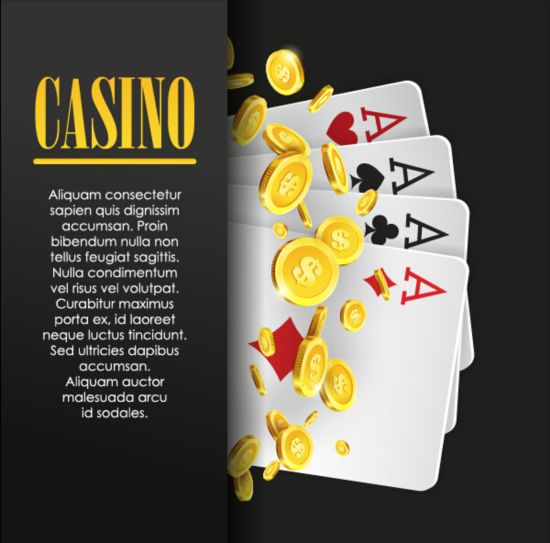 Vector casino games background graphic 14