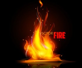 Vector flames background design