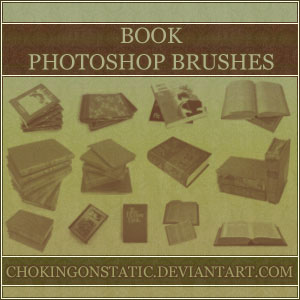 Vintage book photoshop brushes