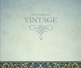 Vintage decor art background vector