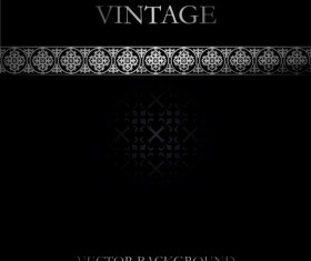 Vintage style dark background vector 01