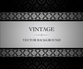 Vintage style dark background vector 02