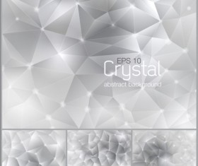 White crystal abstract background vector