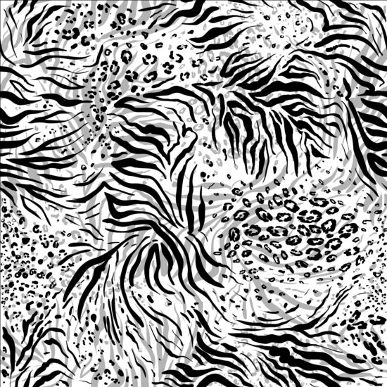 Zebra skin vector seamless pattern 01