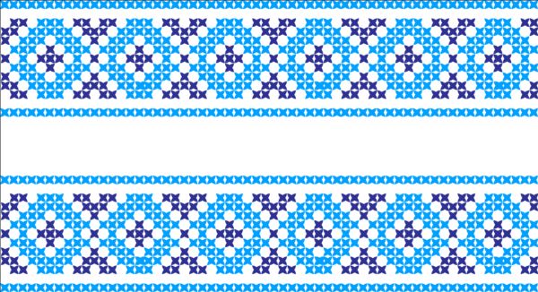 knitted fabric pattern border vector material set 07