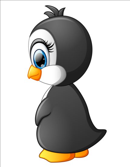 lovely penguin cartoon set vectors 01 free download