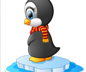 lovely penguin cartoon set vectors 09