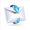 Email icon with blue arrow vector 02 free download