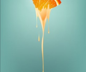 orange smoothie vector background