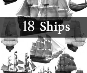 18 Kind Ships brush set