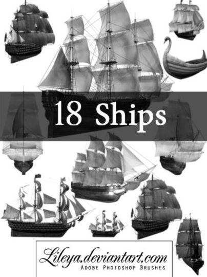 18 Kind Ships brush set