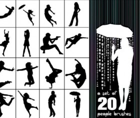 20 Kind people photoshop brushes