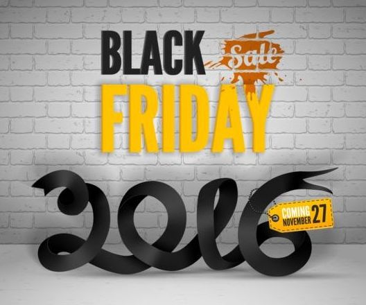2016 Black friday background vectors material 04