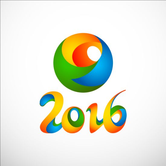 2016 Football colored logos vector