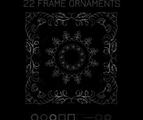9 Kind Frame Ornaments Photoshop Brushes set