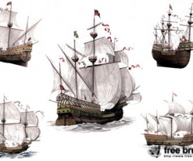 Ancient Warships Photoshop Brushes