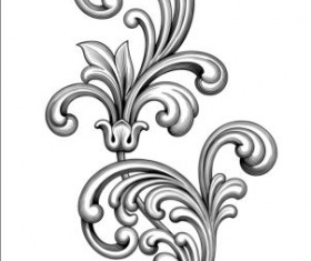 Baroque scroll long vectors