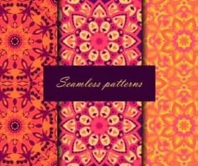 Beautiful decor seamless pattern vector 02