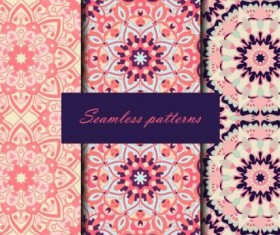 Beautiful decor seamless pattern vector 05