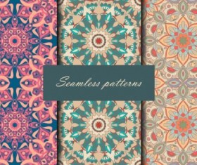 Beautiful decor seamless pattern vector 08