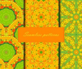 Beautiful decor seamless pattern vector 09