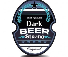 Beer trademark sticker vectors 10
